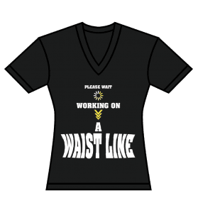 Workingonawaistlineblackladiest shirt
