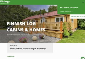 Finlog website home page design